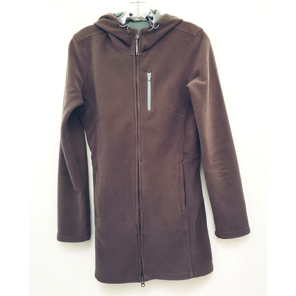 Athleta Swara Fleece Long Zip-Up Hoodie Jacket